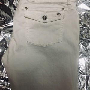 Women’s Michael Kors white jean shorts